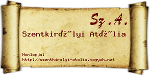 Szentkirályi Atália névjegykártya